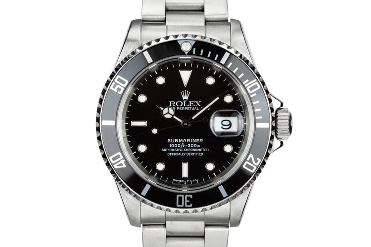 1991 Rolex Submariner 16610 with Box and Papers