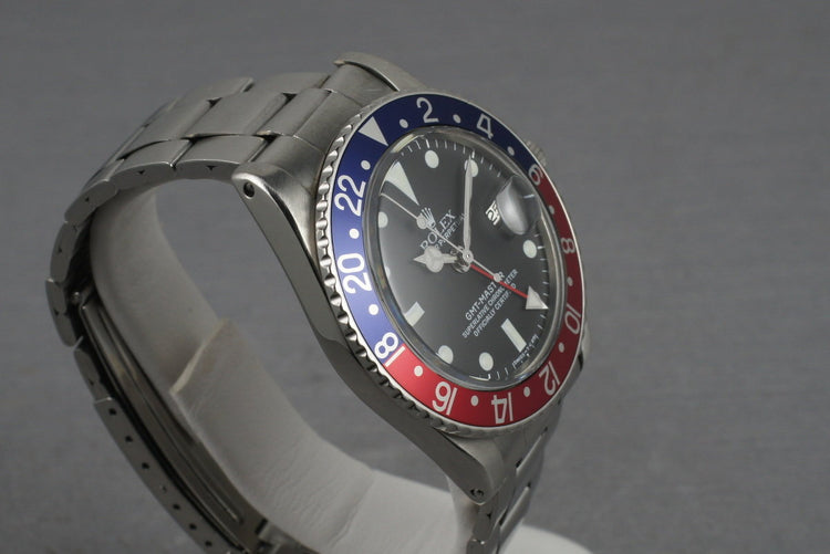 Rolex GMT 1675 PCG with Luminova Service Dial