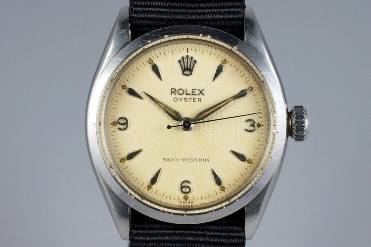 1955 Rolex Oyster 6480 Cream Waffle Dial