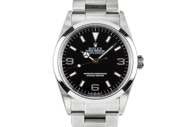 2002 Rolex Explorer 114270 with Box and Papers