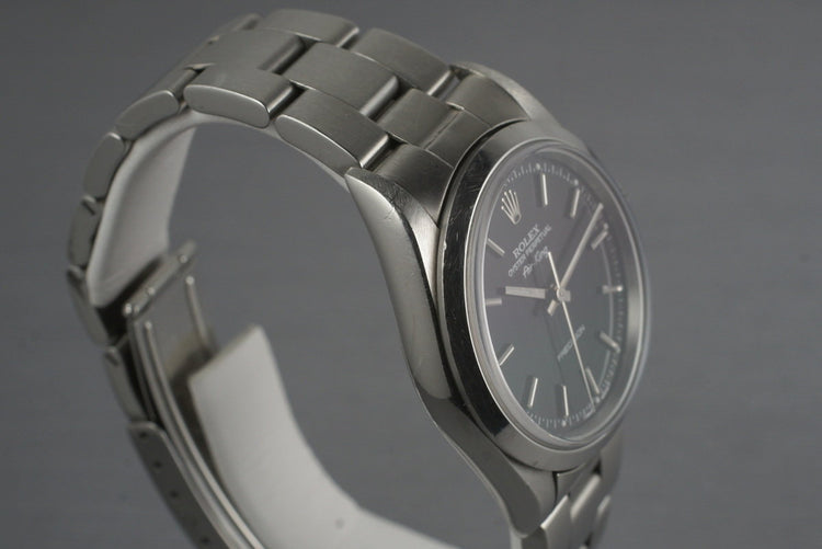 1997 Rolex Air King 14000 Black Dial with Box and Papers