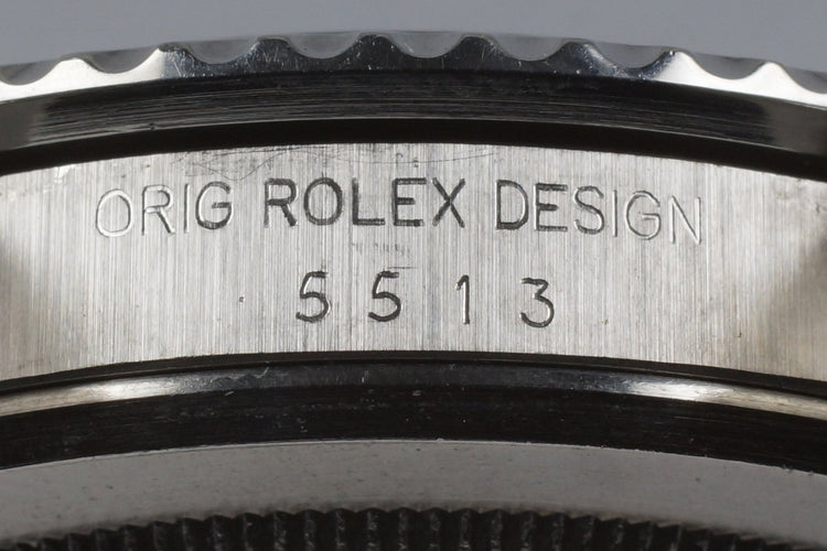 1983 Rolex Submariner 5513 Mark V Maxi Dial