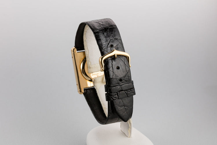 1970's Cartier 18K YG Louis Cartier Tank Jumbo Automatic