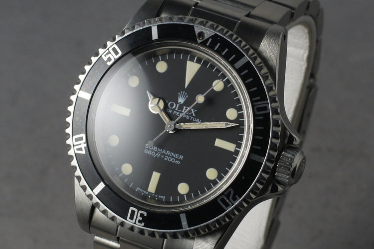 1982 Rolex Submariner 5513 with Maxi Mark V Dial with Box and Papers