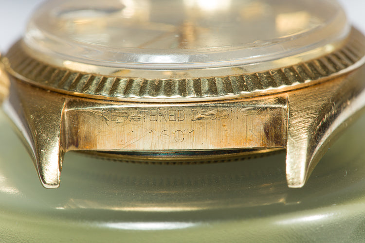 1969 Rolex 18k DateJust 1601 with Linen Dial
