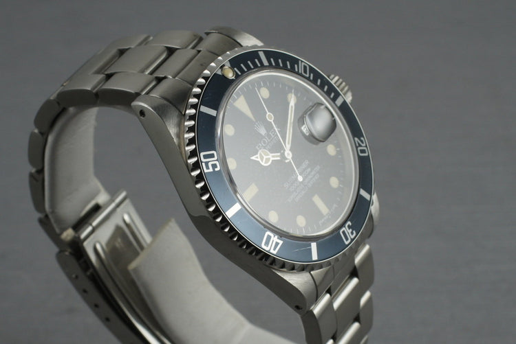 1983 Rolex Submariner 16800 Matte Dial with Box and Papers