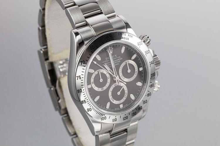 2005 Rolex Daytona 116520 Black Dial with Box and Papers