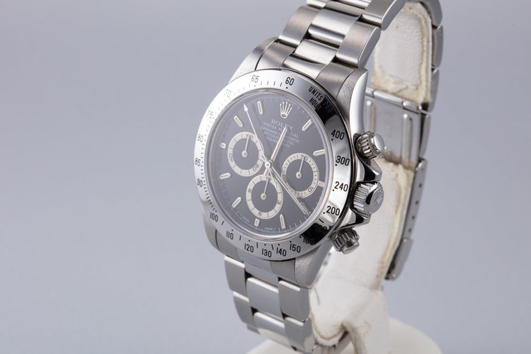 1995 Rolex Zenith Daytona 16520 Black Dial with Box and Papers