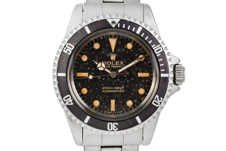 1965 Rolex Submariner 5513 with Bart Simpson Gilt Dial