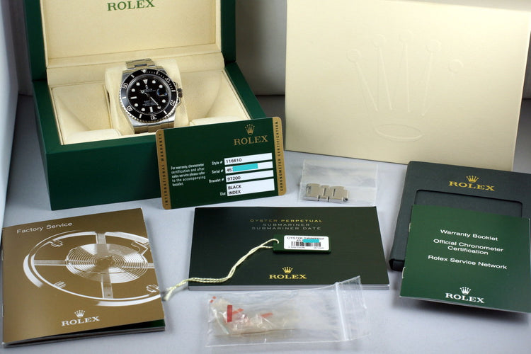 2013 Rolex Ceramic Submariner 116610 with Box and Papers