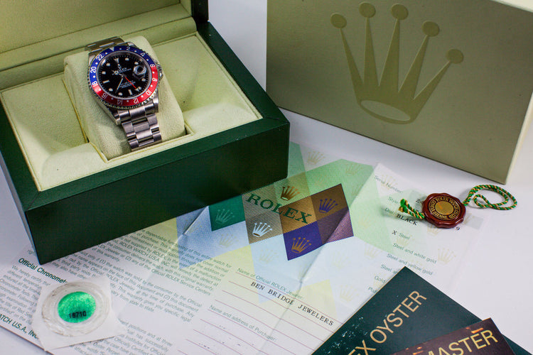 2006 Rolex GMT II 16710 with Box and Papers