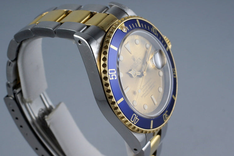 1987 Rolex Two Tone Submariner 16803 with Tropical Dial