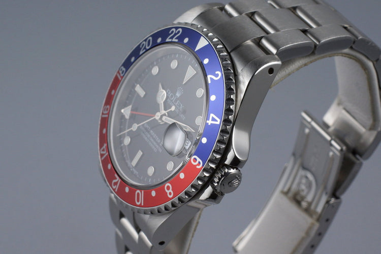 2000 Rolex GMT II 16710 with Box and Papers