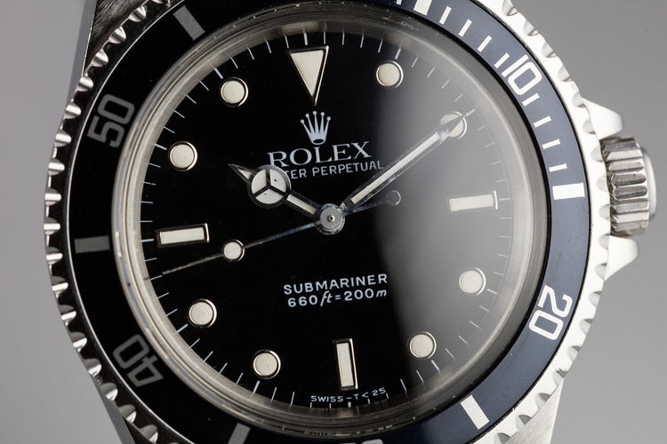 1989 Rolex Submariner 5513 Glossy Dial "L serial"