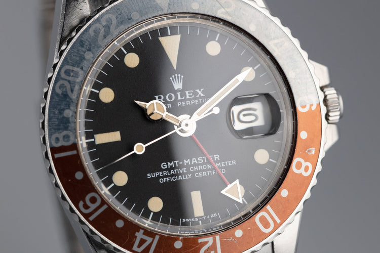 1971 Rolex GMT-Master 1675 with Faded "Pepsi" Insert