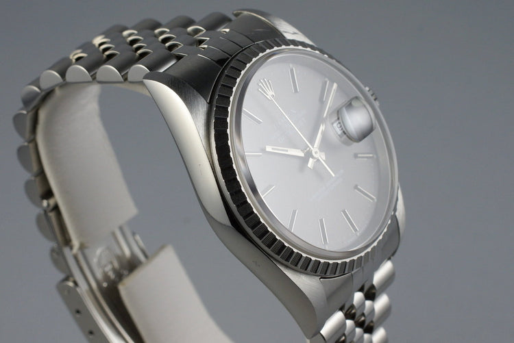 2001 Rolex DateJust 16220 Gray Dial