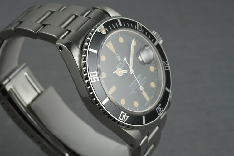 1979 Rolex Submariner 16800 with Orange Lume and Service Papers