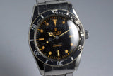 1959 Rolex Submariner 6536-1 Glossy Gilt Chapter Ring Dial with Papers