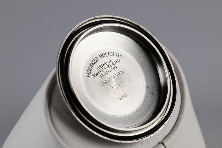 1964 Rolex Points Crown Guard Submariner 5512 Gilt 4 Line "Spider" Dial