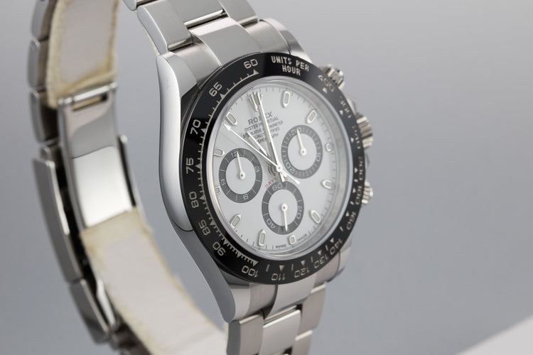 2018 Rolex Ceramic Daytona 116500LN White Dial with Box and Papers