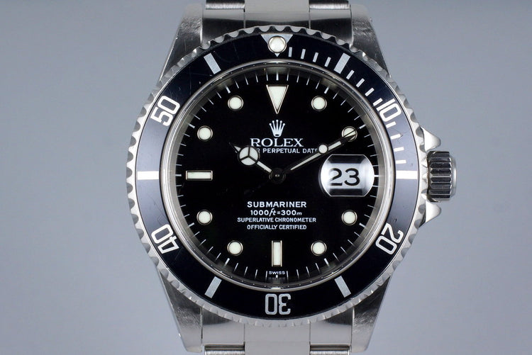 1999 Rolex Submariner 16610