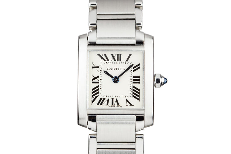 Cartier Ladies Quartz Tank W51008Q3 with Box