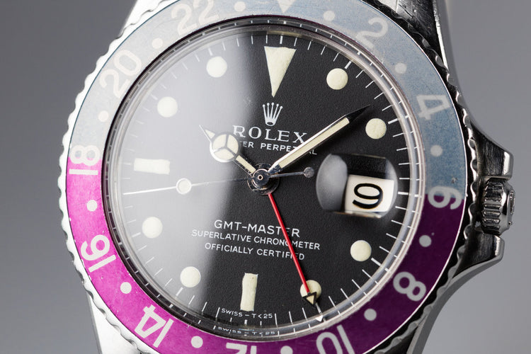 1967 Rolex GMT-Master 1675 Mark I Dial with Fuchsia Bezel