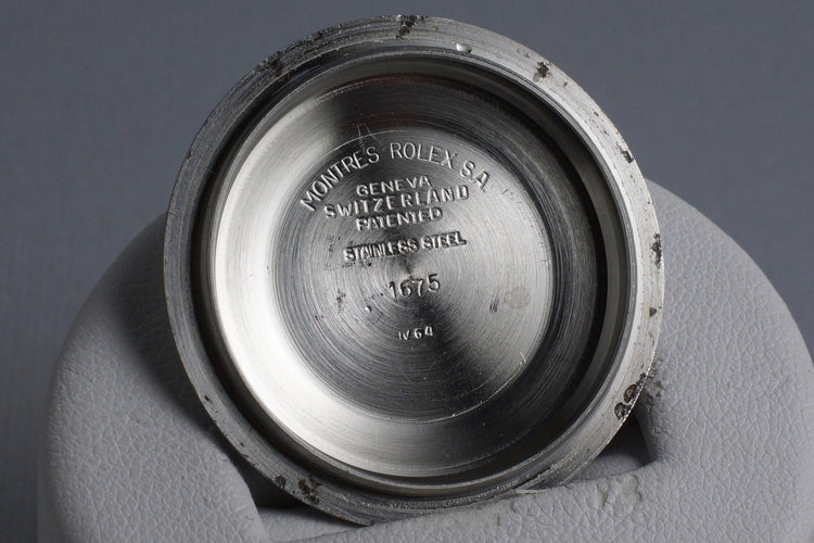 1964 Rolex GMT 1675 Glossy Gilt Dial with Box and Papers