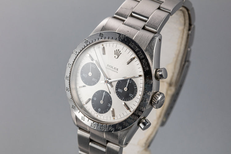 1965 Rolex Daytona 6239 "Long Hand" Silver Dial with Guarantee