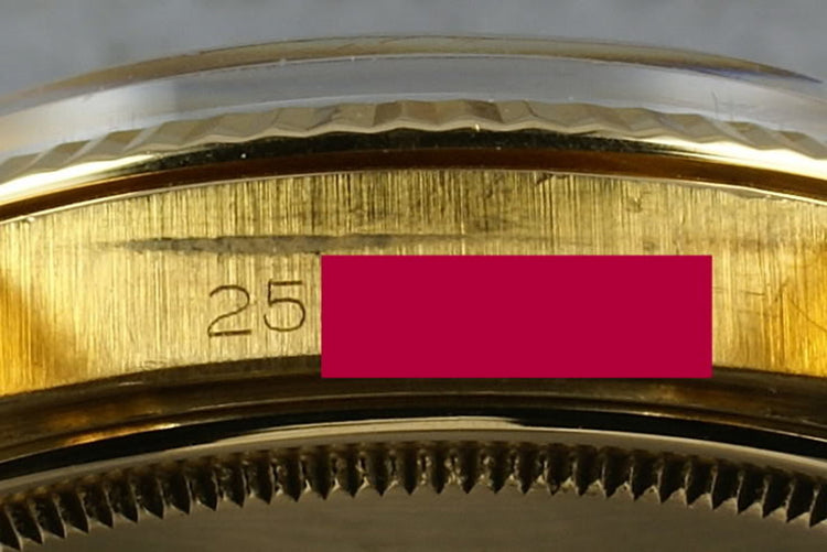 Rolex Datejust 1601 18K with slate gray dial and 18 bracelet