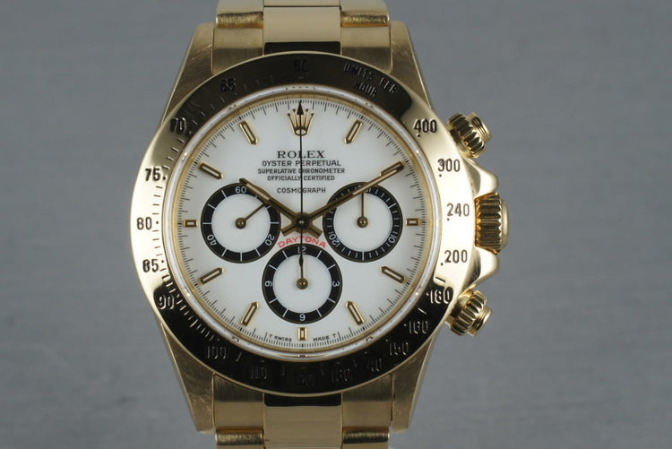 Rolex 18K Zenith Daytona 16528 with Porcelain Dial