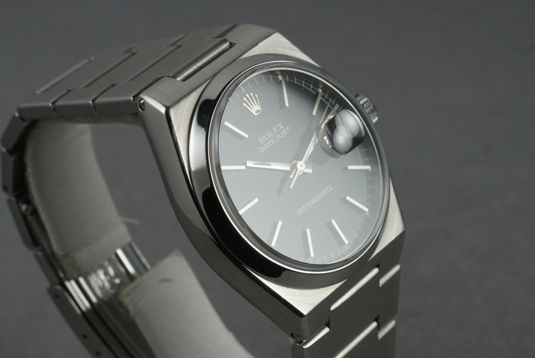 1978 Rolex Oysterquartz Steel 17000 Black Dial