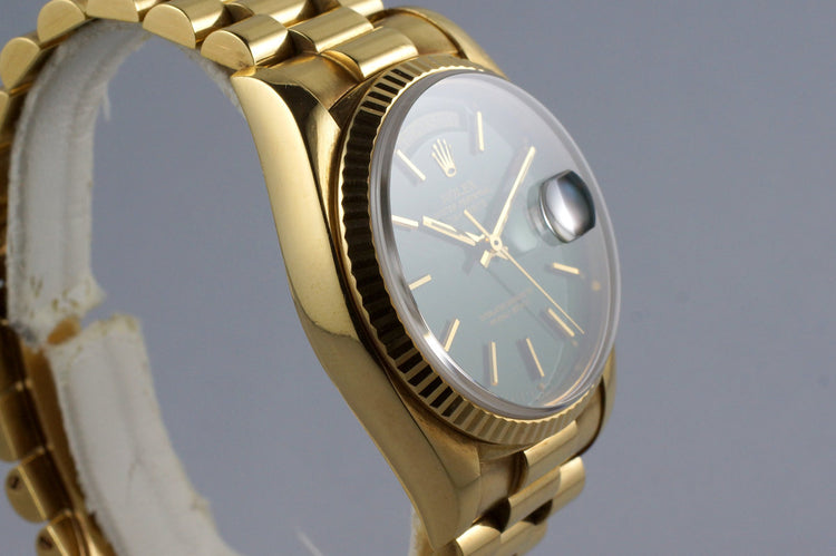 1979 YG Day-Date 18038 Green Stella Dial
