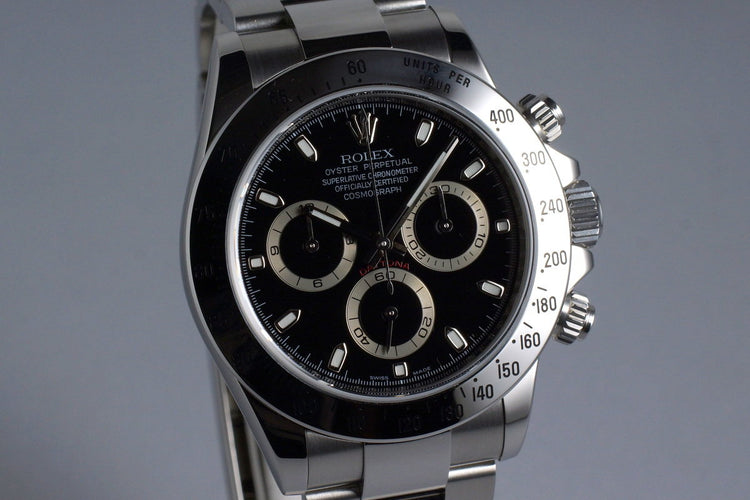2009 Rolex Daytona 116520 Black Dial with Box and Papers