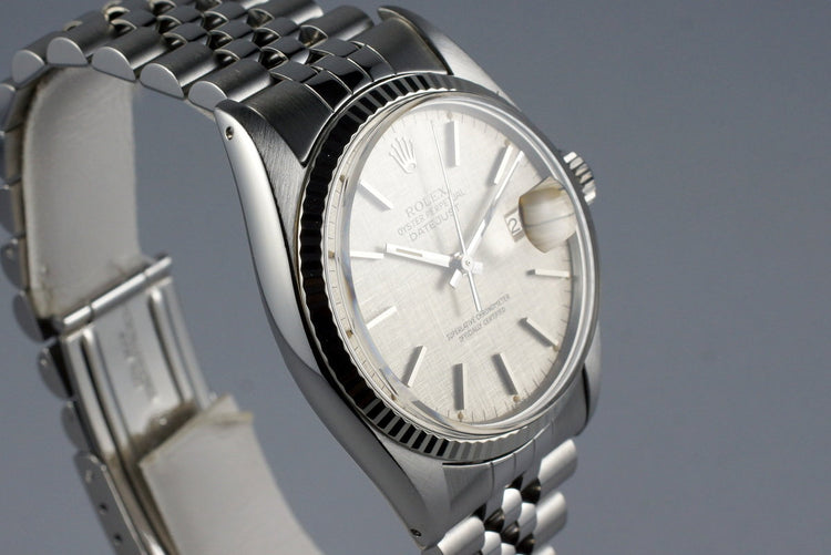 1978 Rolex DateJust 16014 Silver Linen Dial