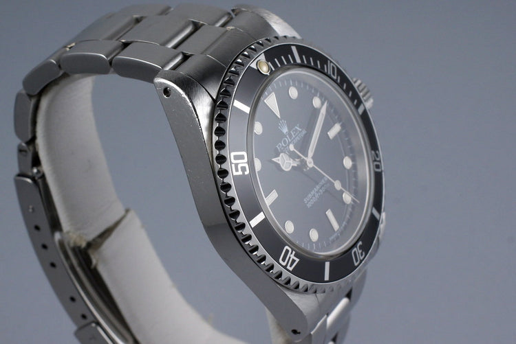 1996 Rolex Submariner 14060 with Box and Papers