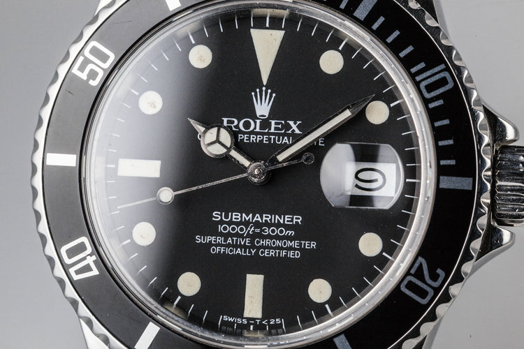 1982 Rolex Submariner 16800 with Matte Dial
