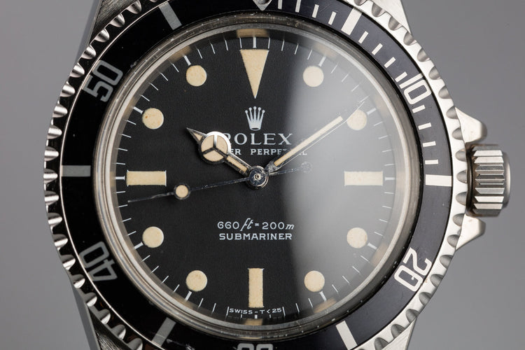 1975 Rolex Submariner 5513 Serif Dial