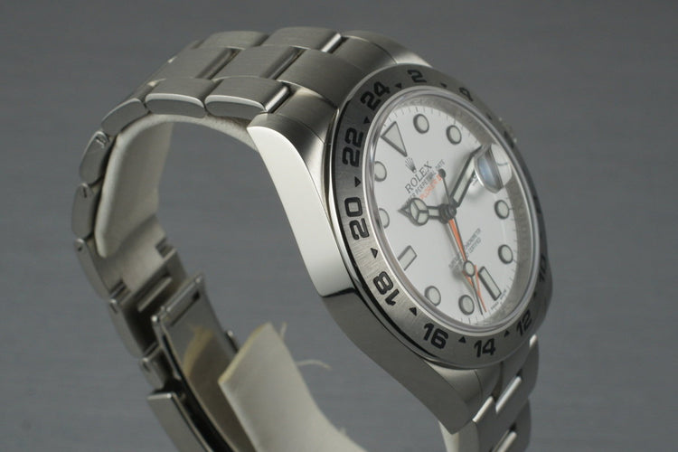 2011 Rolex Explorer II 216570 with Box and Papers
