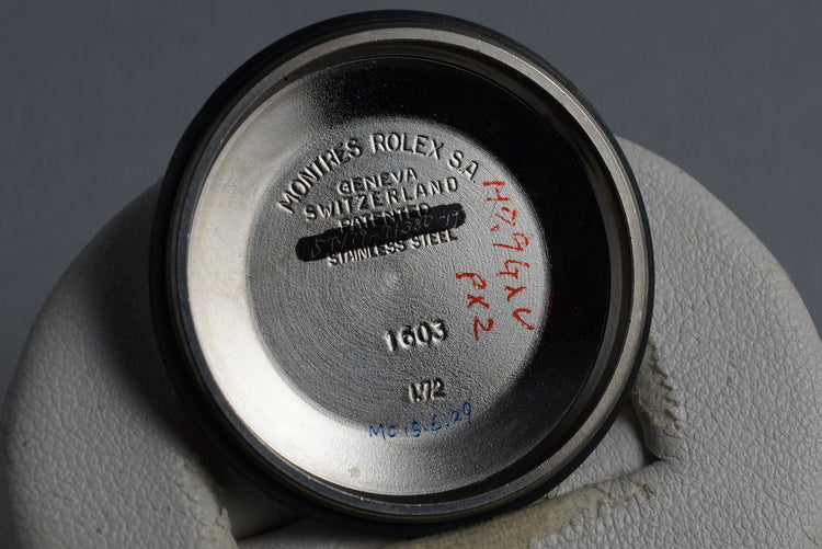 1972 Rolex DateJust 1603 Gray Dial