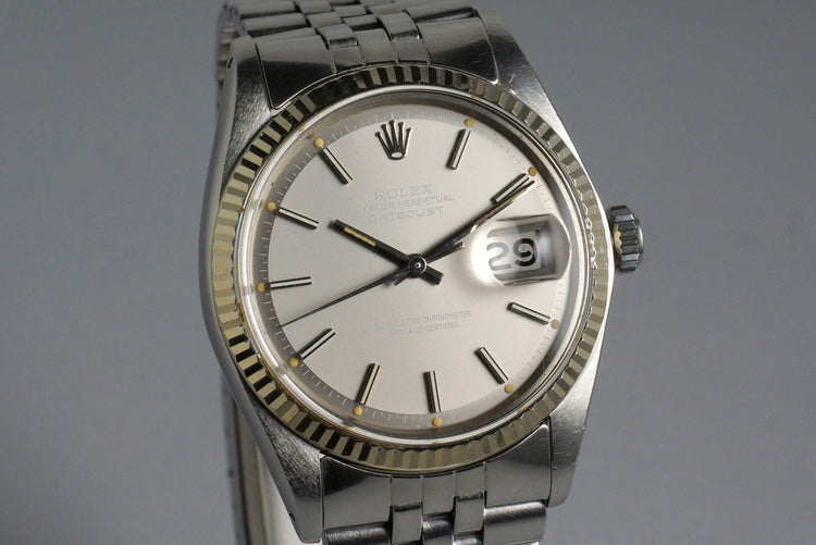 1972 Rolex DateJust 1601 Matte Silver Dial