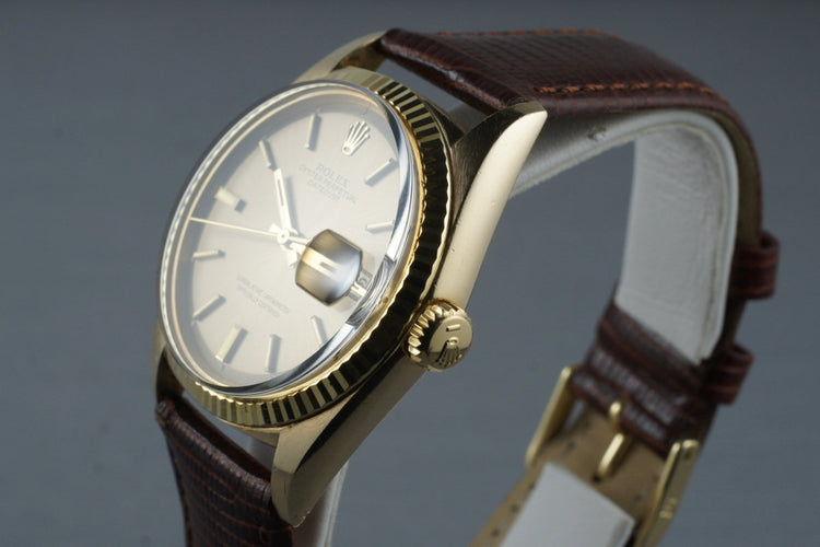 1971 Rolex YG DateJust 1601 Brown Dial