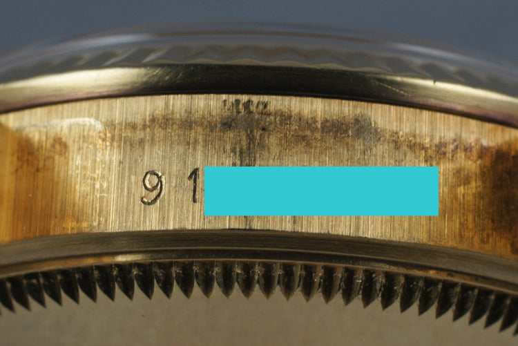 1985 Rolex 18K MidSize Datejust 68278 with Factory Diamond Dial