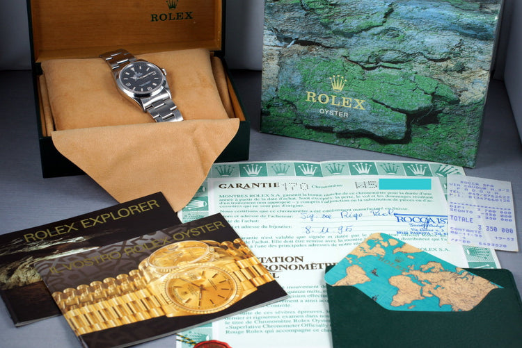 1995 Rolex Explorer 14270 with Box and Papers