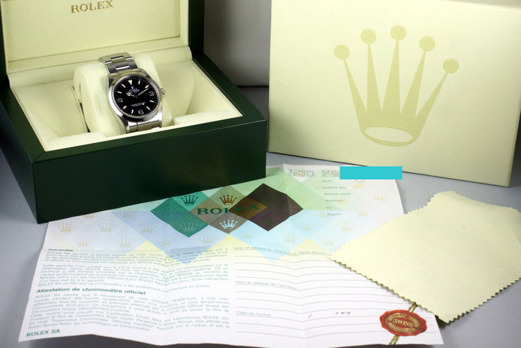 2002 Rolex Explorer 114270 with Box and Papers