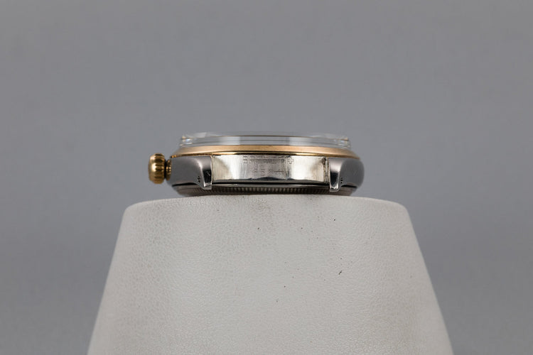 1956 Two Tone Rolex Oyster Perpetual 6564 with SWISS Only Waffle Dial