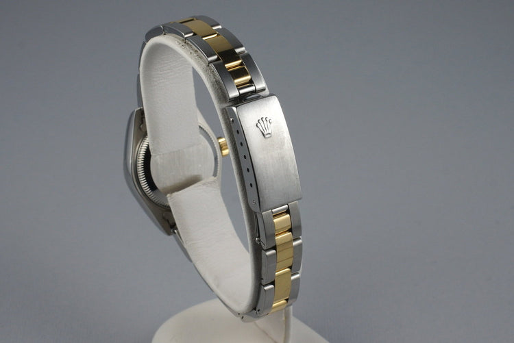 2002 Rolex Ladies Two Tone DateJust 79163 Onyx Dial with Box and Papers