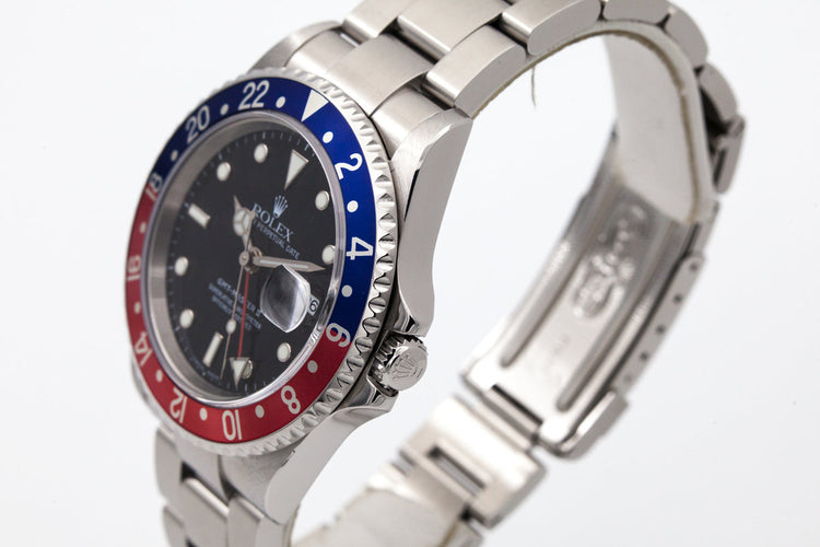 2003 Rolex GMT II 16710 wtih Box and Papers