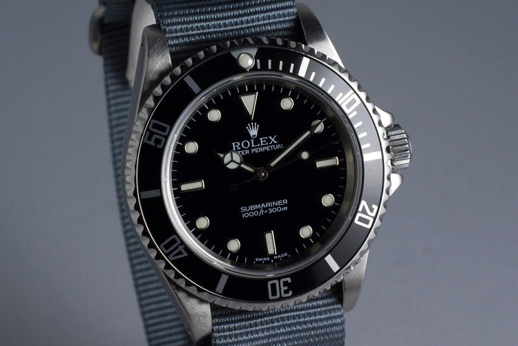 1995 Rolex Submariner 14060 Service Dial