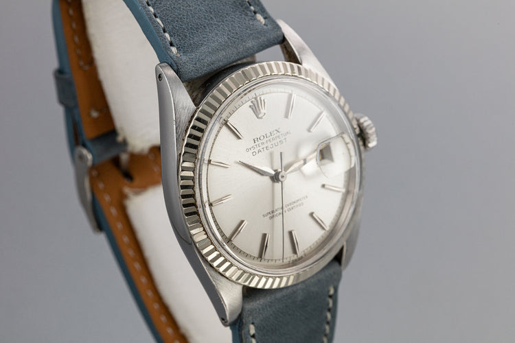 1964 Rolex DateJust 1601 No Lume Silver Dial